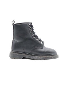 Demonia Bolt 100 Combat Boots Men's 6 Women's 8 Black Leather Zip Grunge